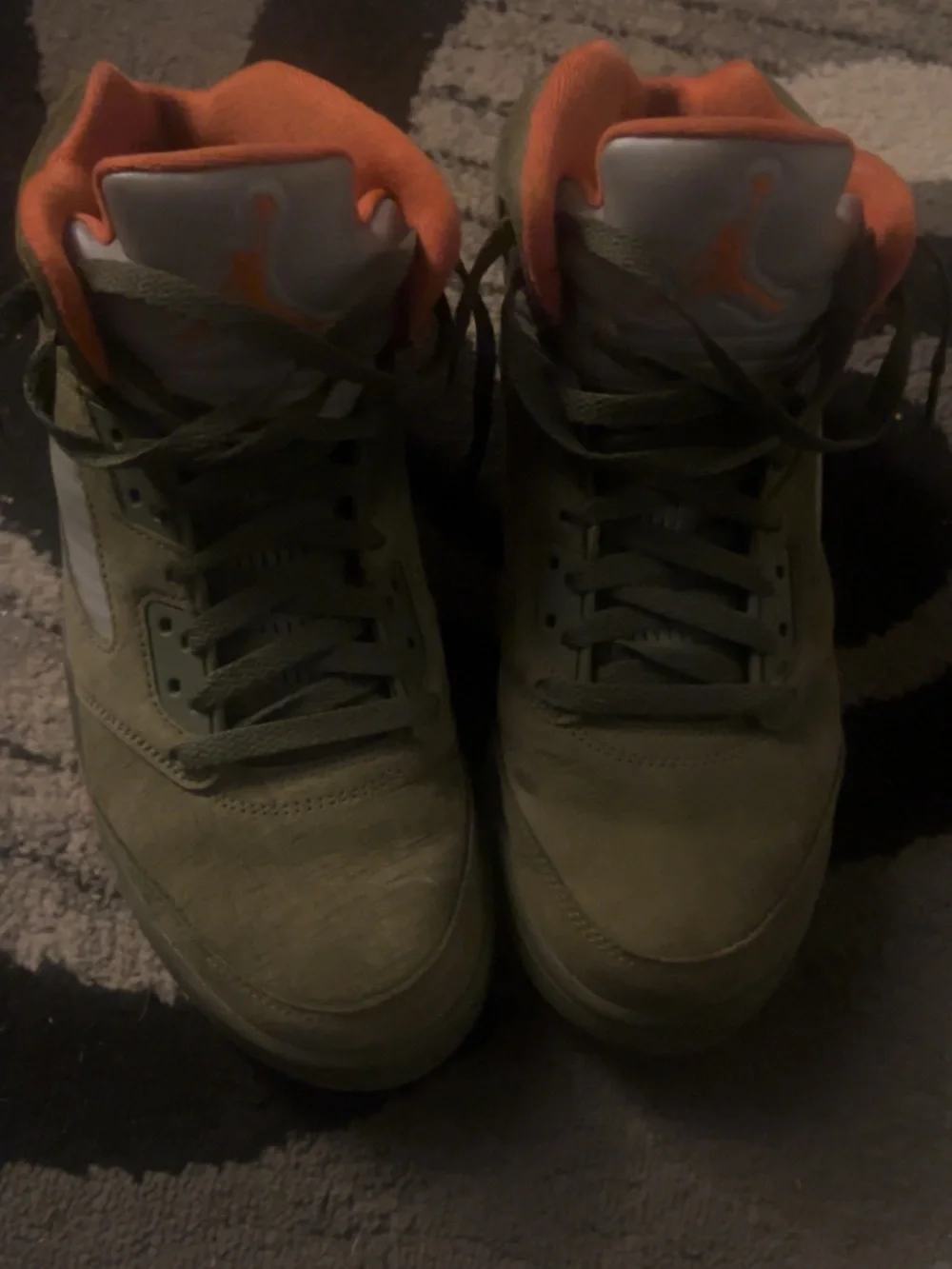 Men's Olive Green Jordan Retro 5